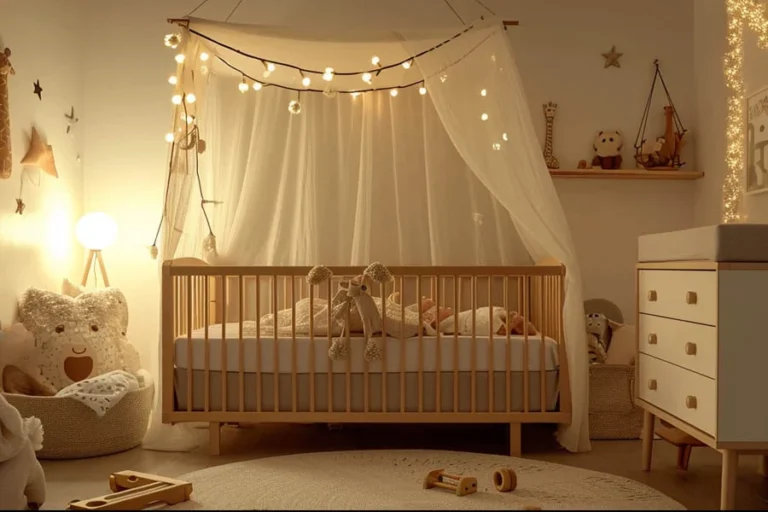 Baby Crib Mobile with Soft Felt Clouds