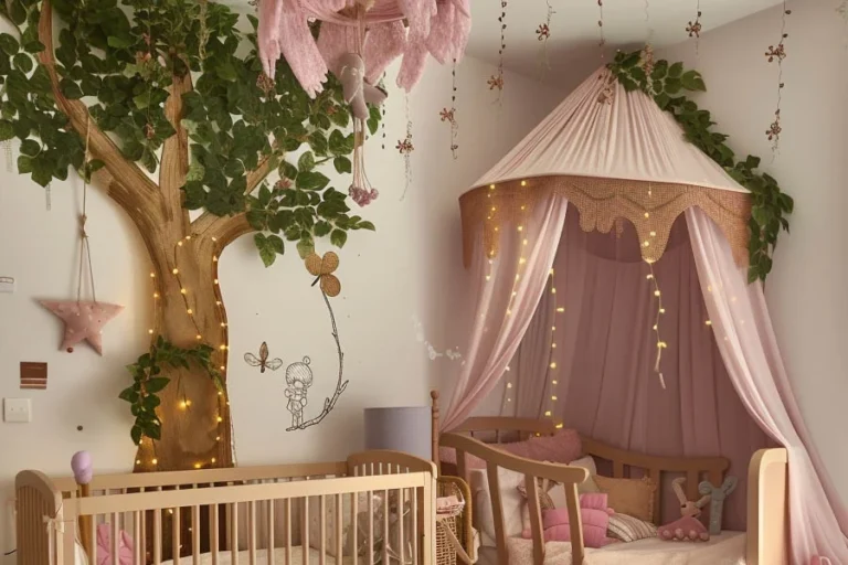 Natural Wood Mobile for Newborn Sleep